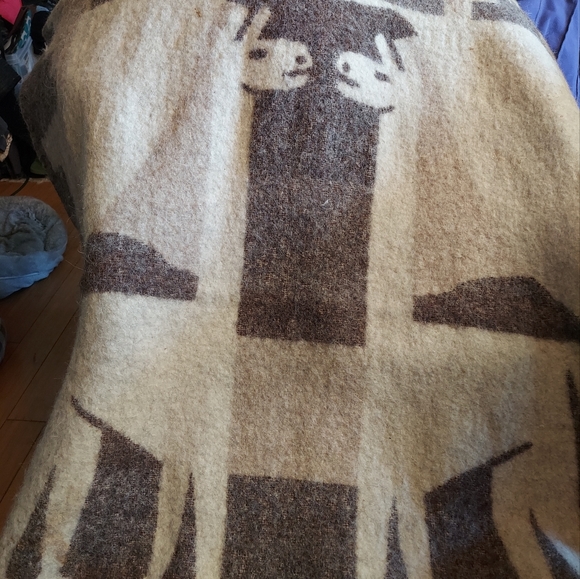 Premium alpaca blanket  reversible heavy soft alpaca tribal weave 49in x 84in - Picture 1 of 9